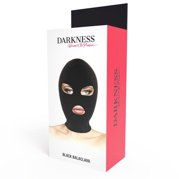 DARKNESS - BDSM SUBMISSION MASK MOUTH AND EYES BLACK 3